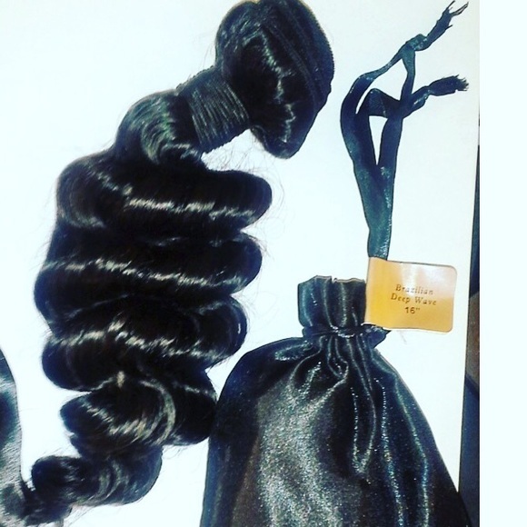 ?3 BUNDLES OF BRAZILIAN DEEP WAVE + FRONTAL? main image 4